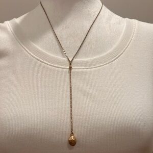 Banana Republic Factory Gold Y-Lariat Pendant Necklace